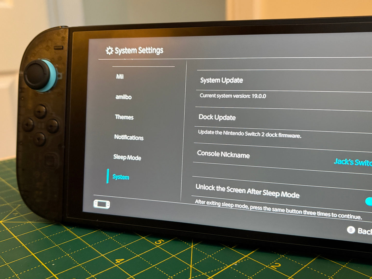 Nintendo Switch 2 Console – CUSTOM Transparent Black Shell (Sealed Condition)