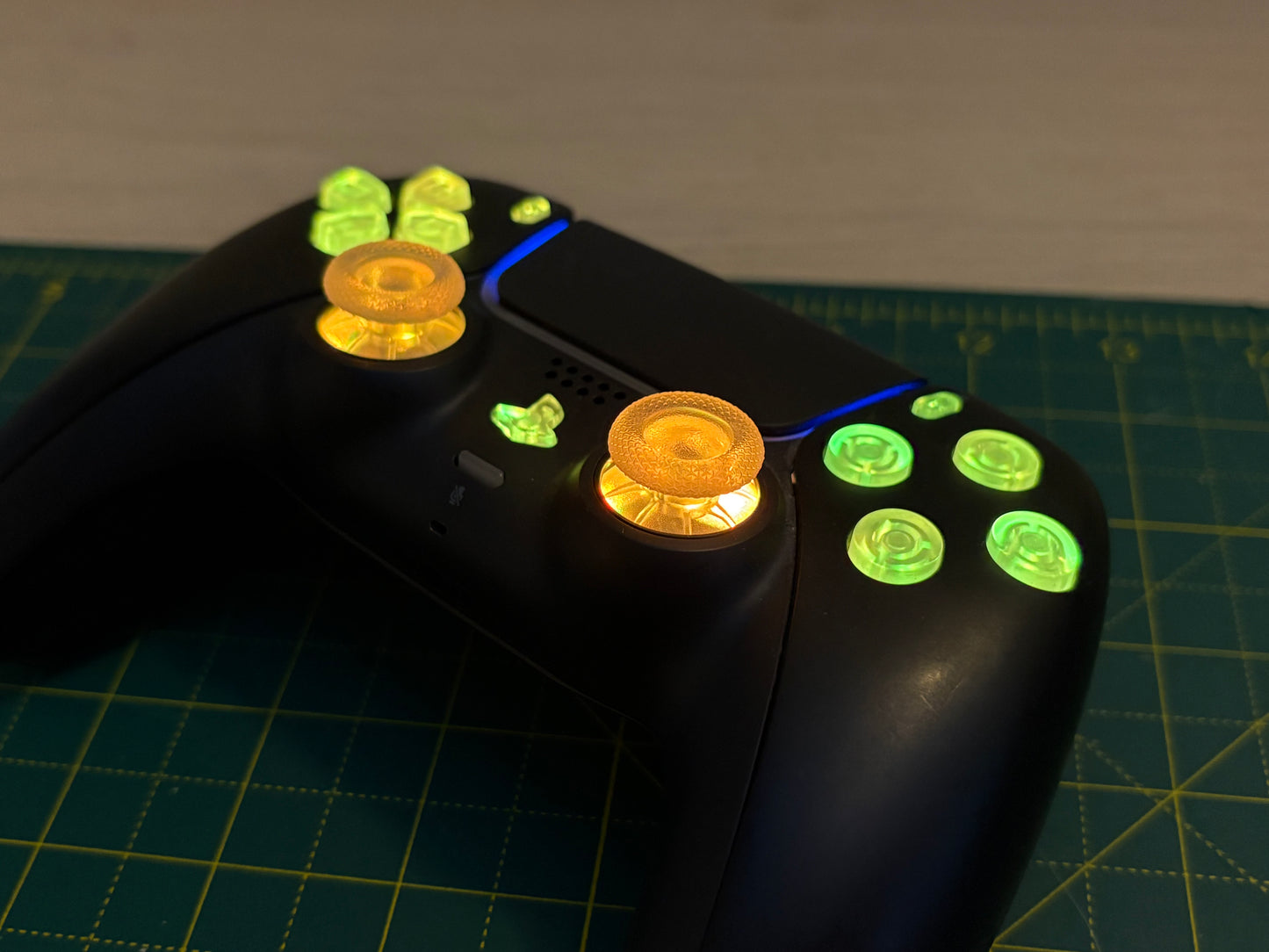 Custom RGB LED Sony PS5 DualSense Controller Black